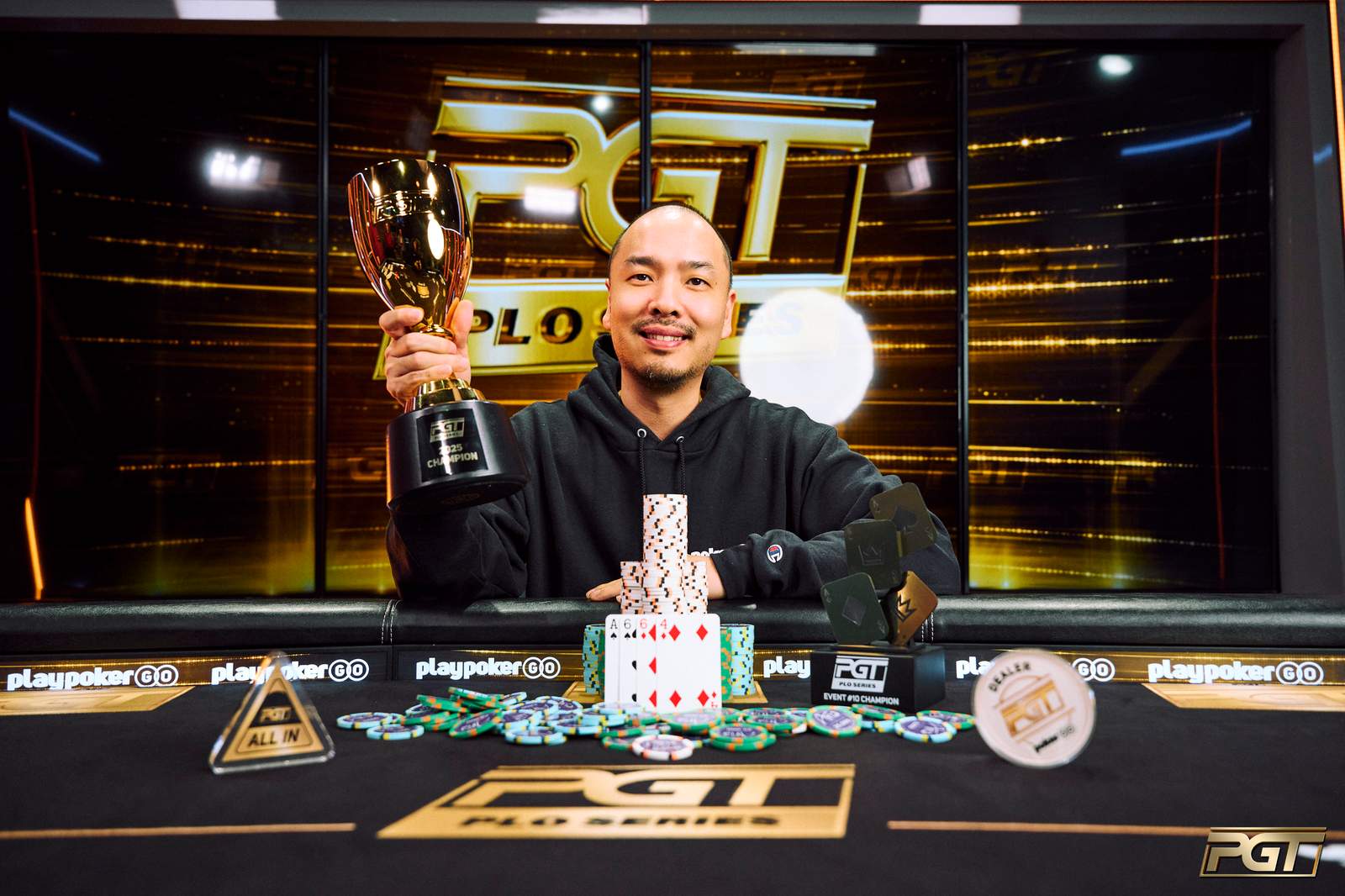 Chino Rheem, imparable: conquista la PGT PLO Series II 2025