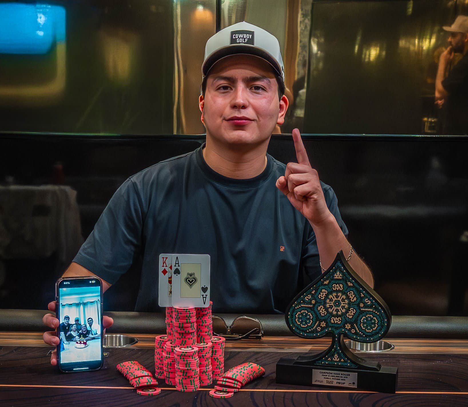 Kevin Olvera es el gran campeón High Roller en la PSOP Puebla