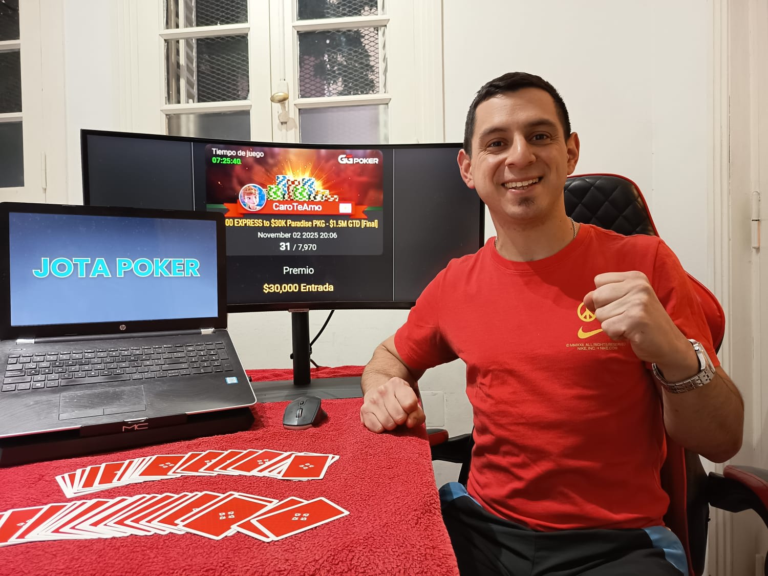 Jota Poker se va a Bahamas: «Es algo que les pasaba a otros y ahora me está sucediendo a mí»