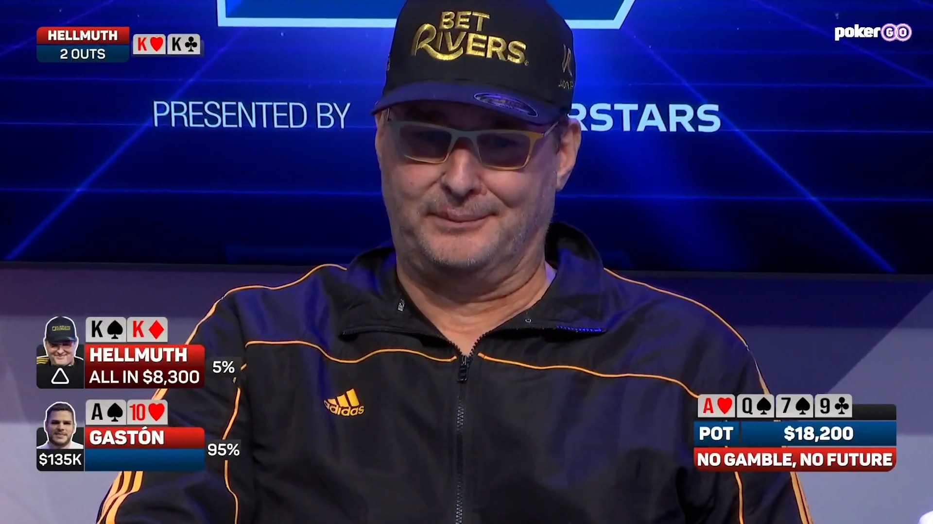 Phil Hellmuth no ligó nada en los cuatro días de No Gamble No Future