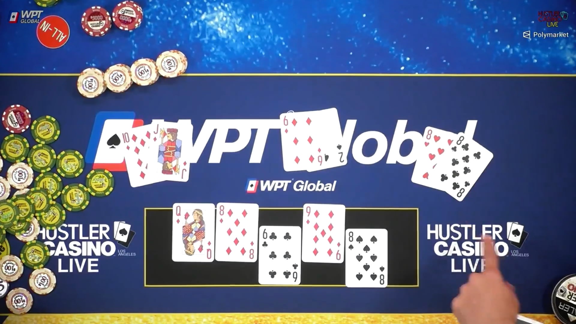 Cooler del año: poker contra escalera de color por US$194K en el Hustler