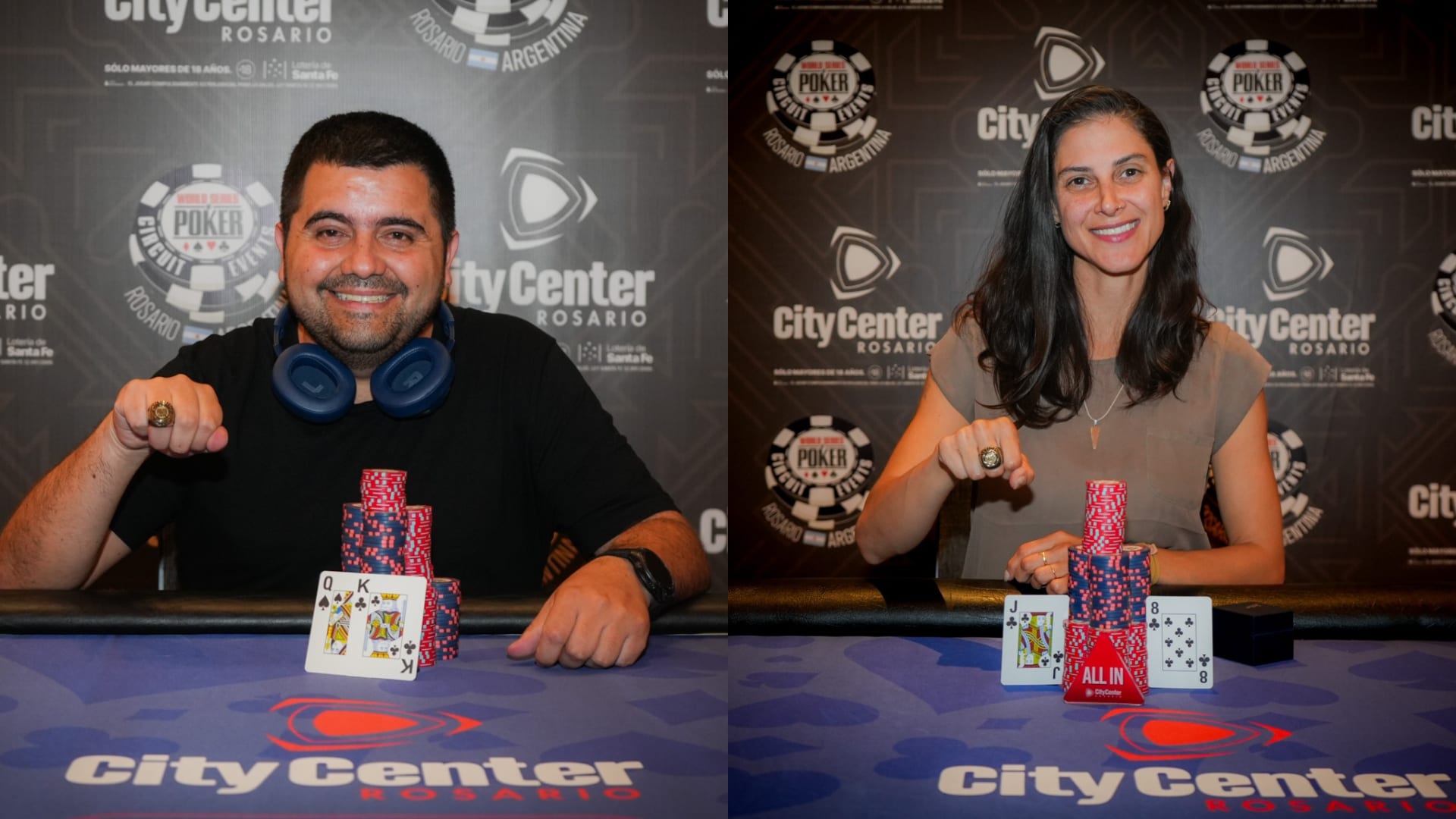 Badie y Hauagge se despidieron con anillos de la WSOP Rosario