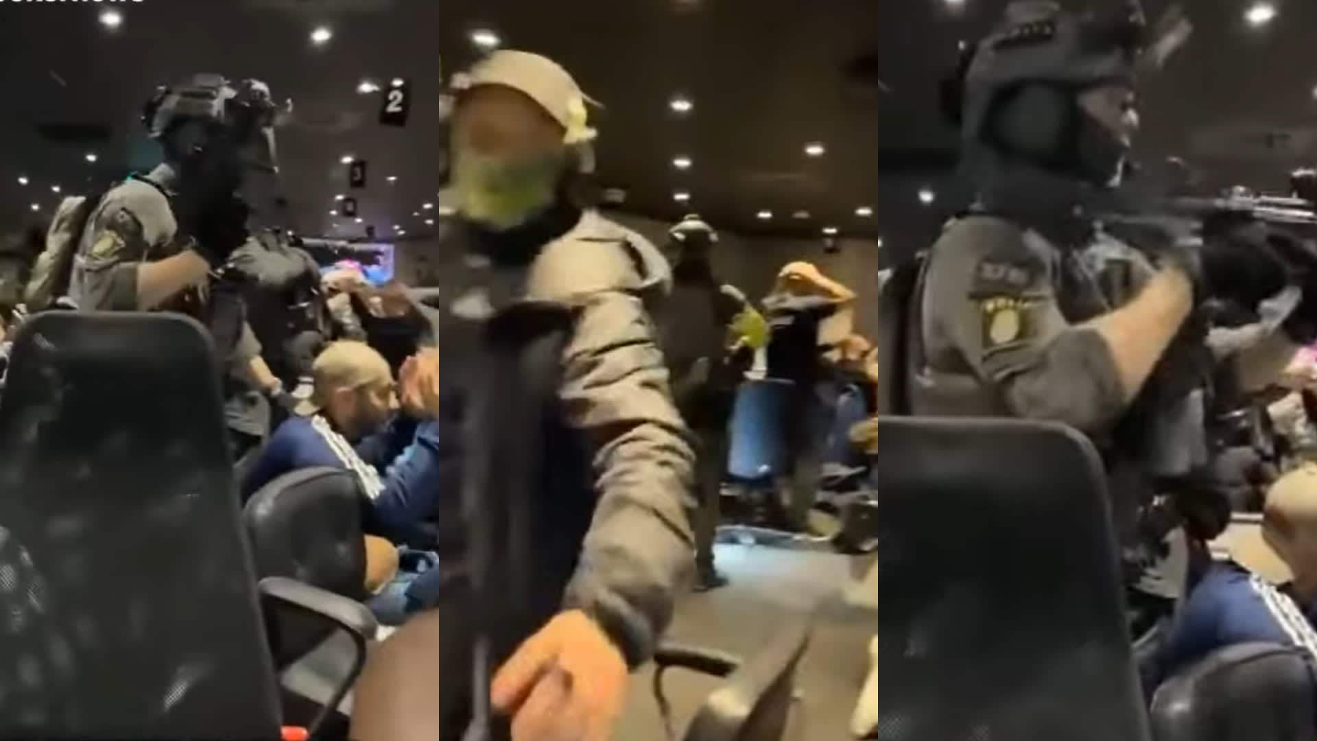 Impactante allanamiento: las imágenes de una partida privada que dan la vuelta al mundo