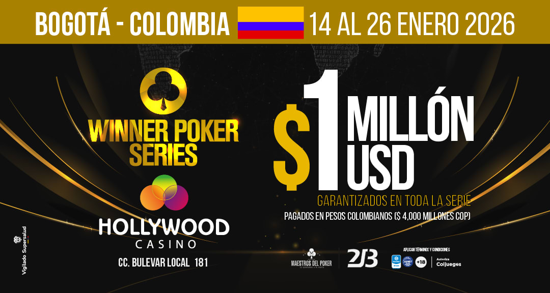 ¡Ya llegó! Mañana comienza la Winner Poker Series y la vivirás en vivo desde CodigoPoker