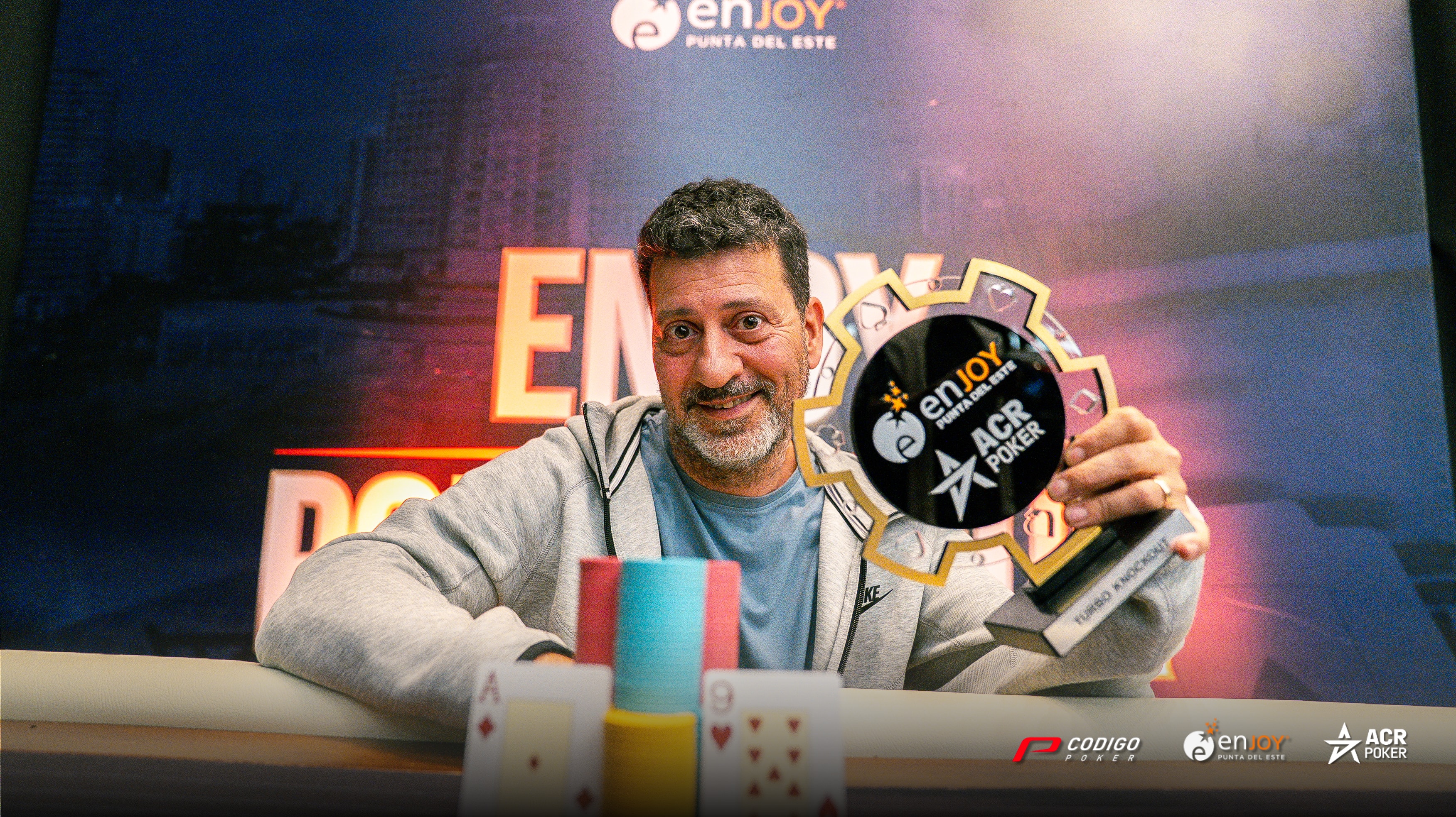 Fernando Romano ganó el Turbo KO del Enjoy Poker Tour