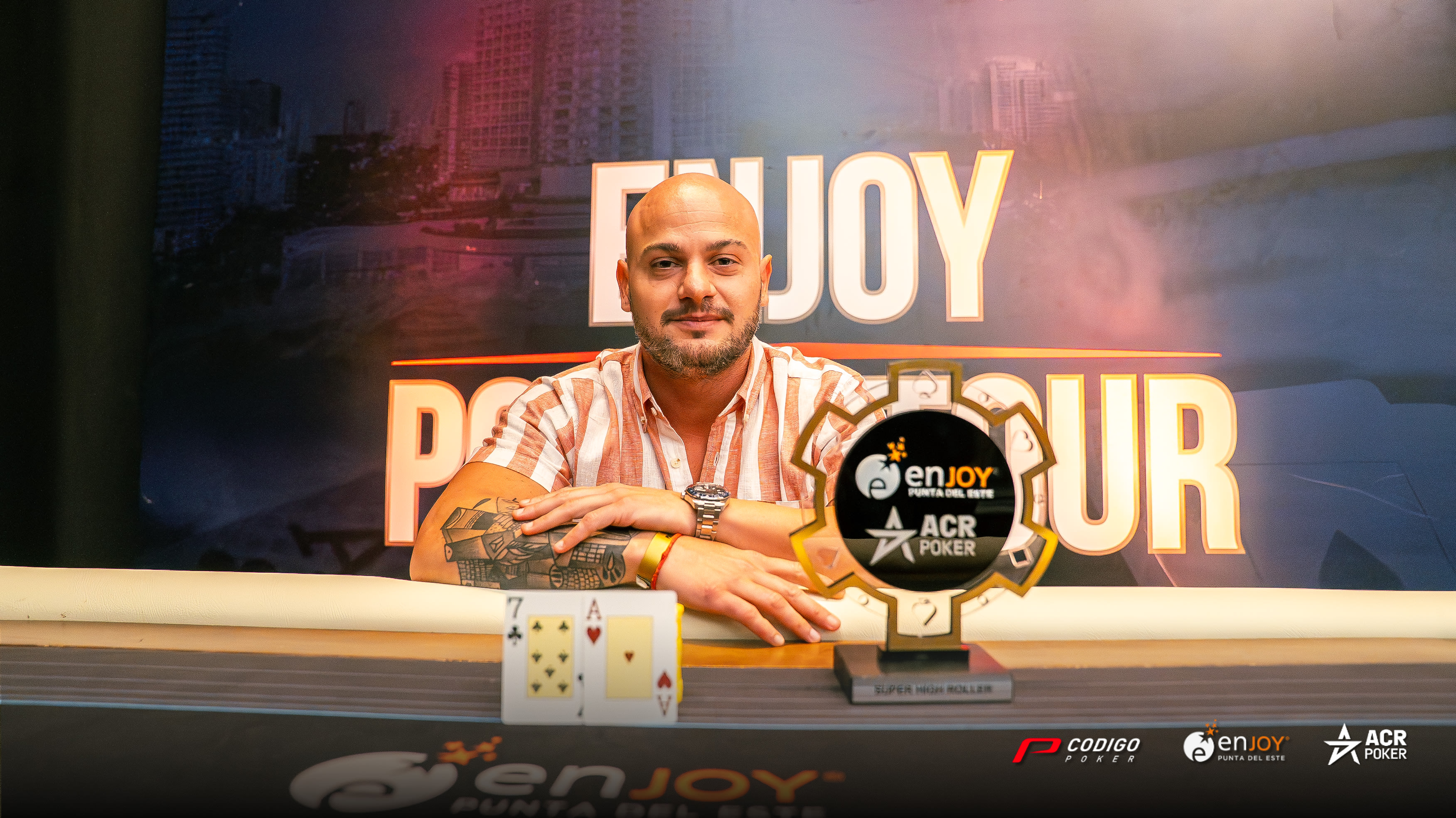 Pablo Nazar se quedó con el Super High Roller del Enjoy Poker Tour