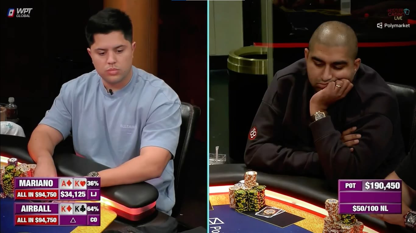 Mariano Grandoli perdió US$190K contra Nik Airball en Hustler Casino Live