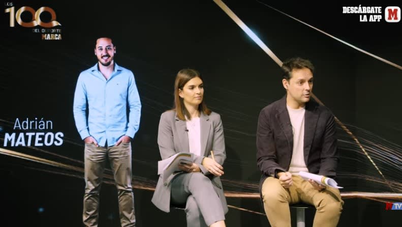 Adrián Mateos quedó runner up en “Los 100 del Deporte” de MARCA