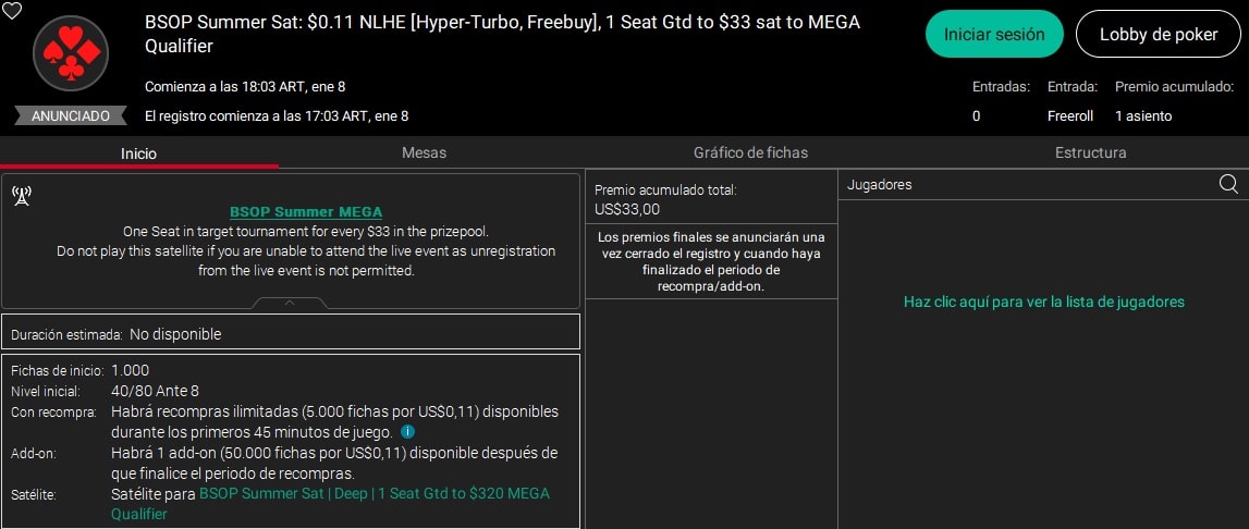 Bsop Summer Freeroll