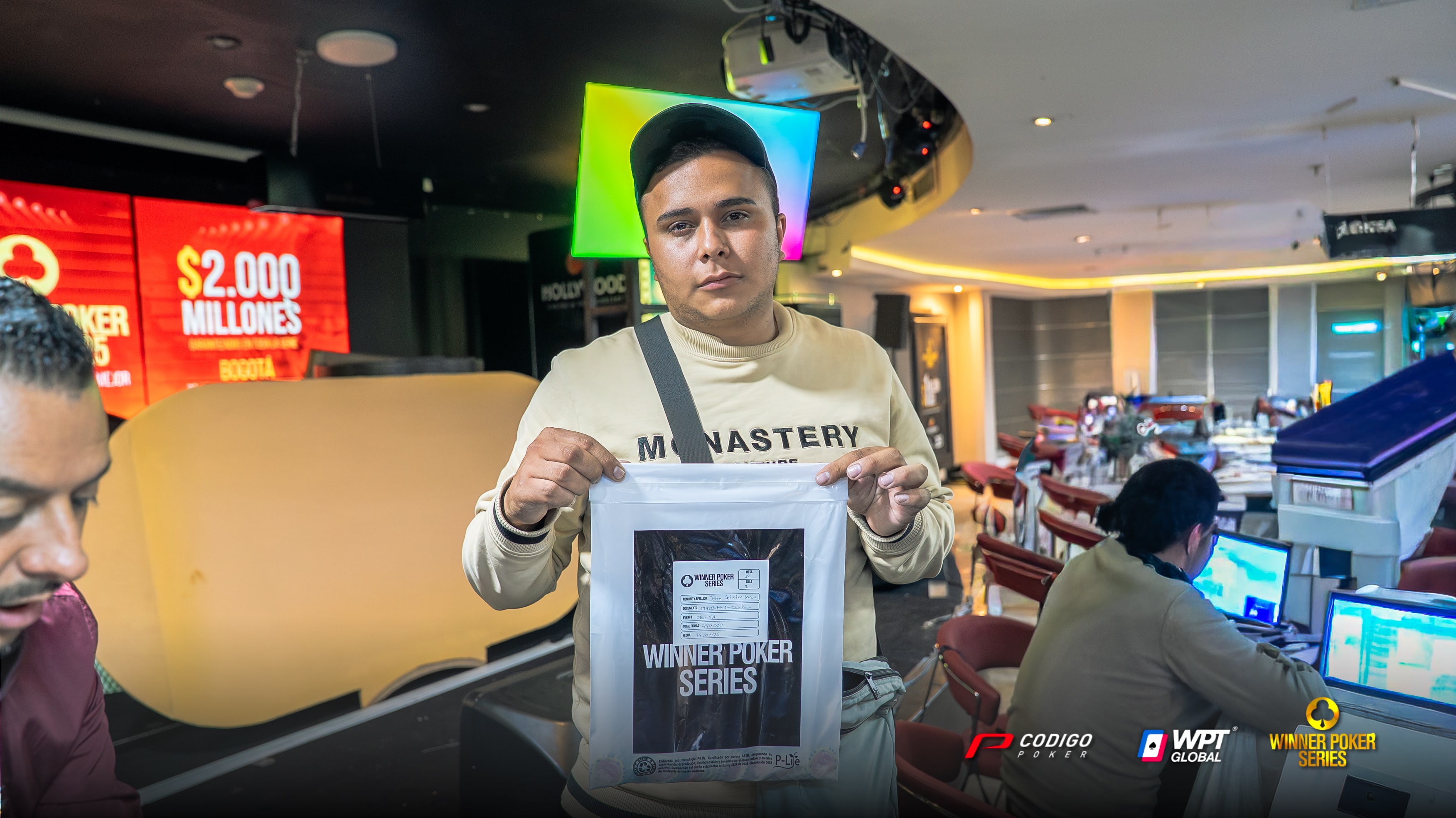 Sebastián García comandó el Día 1A del Open en la Winner Poker Series de Bogotá