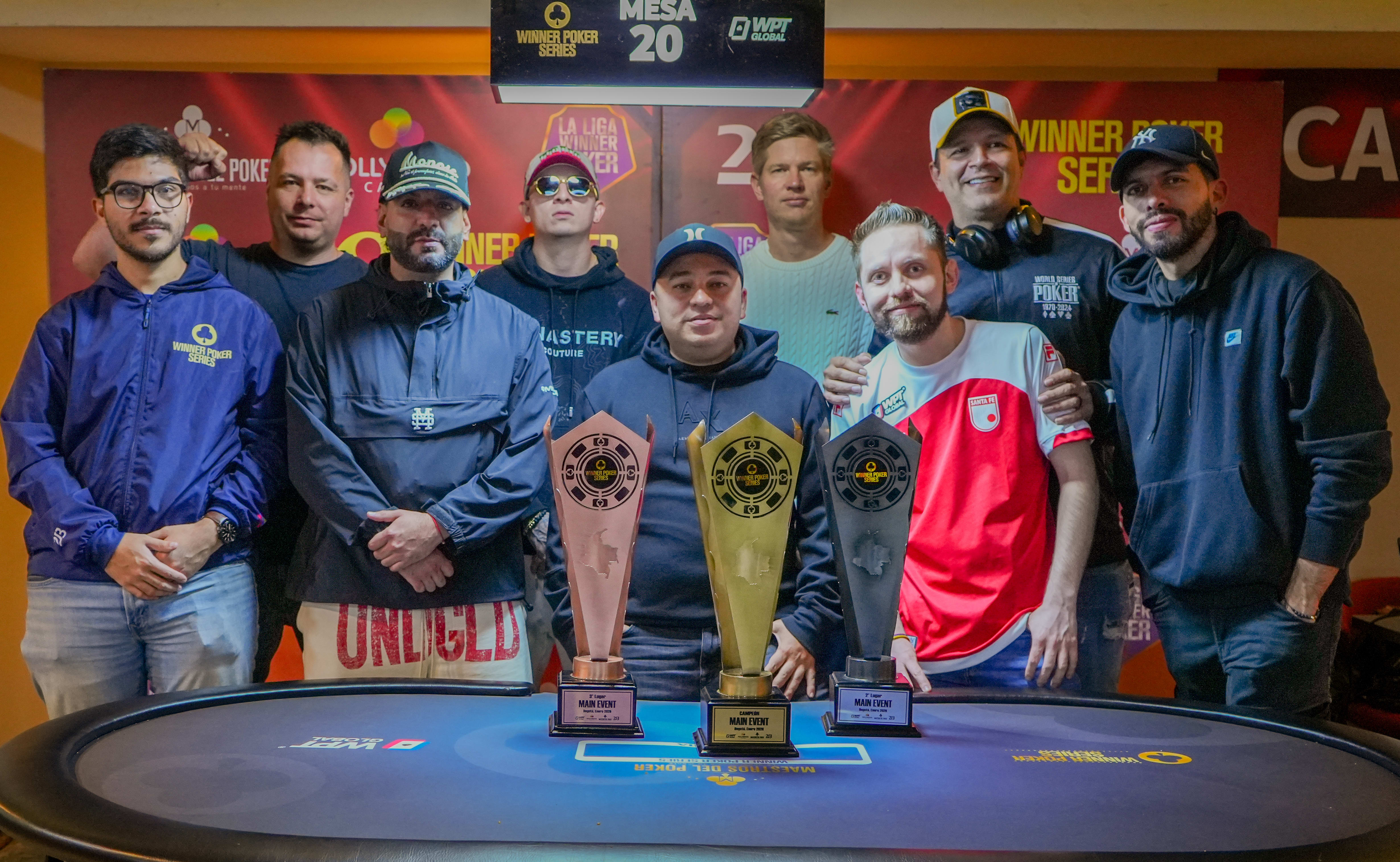 Winner Poker Series: Sebastián De Villa lidera la mesa final del Main Event