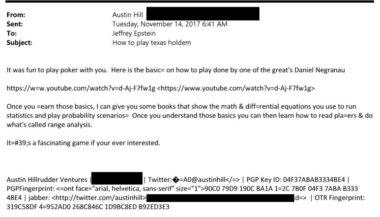 Epstein Hill Negreanu Email