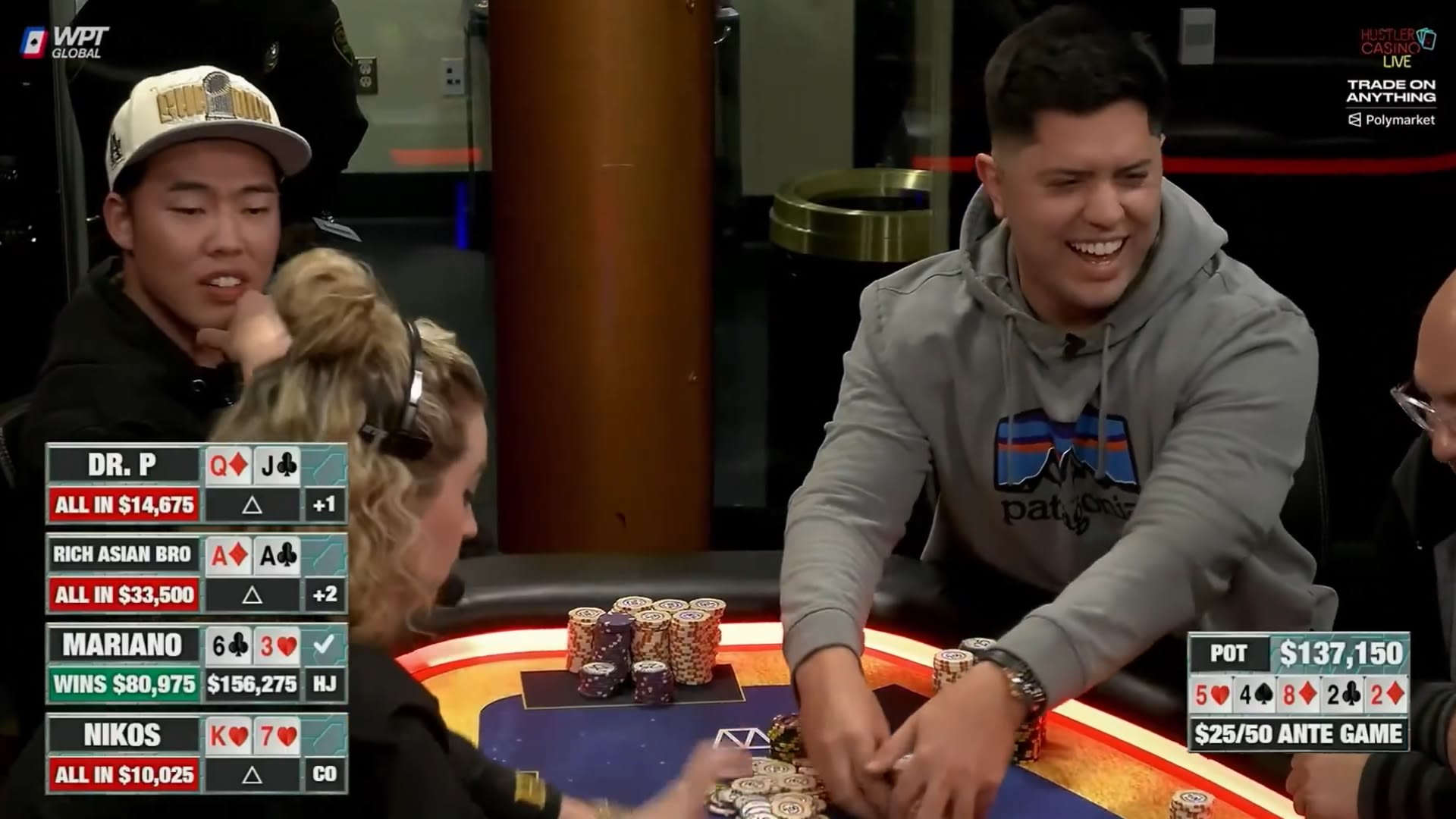 La increíble mano con la que Mariano Grandoli ganó US$137K en Hustler Casino Live