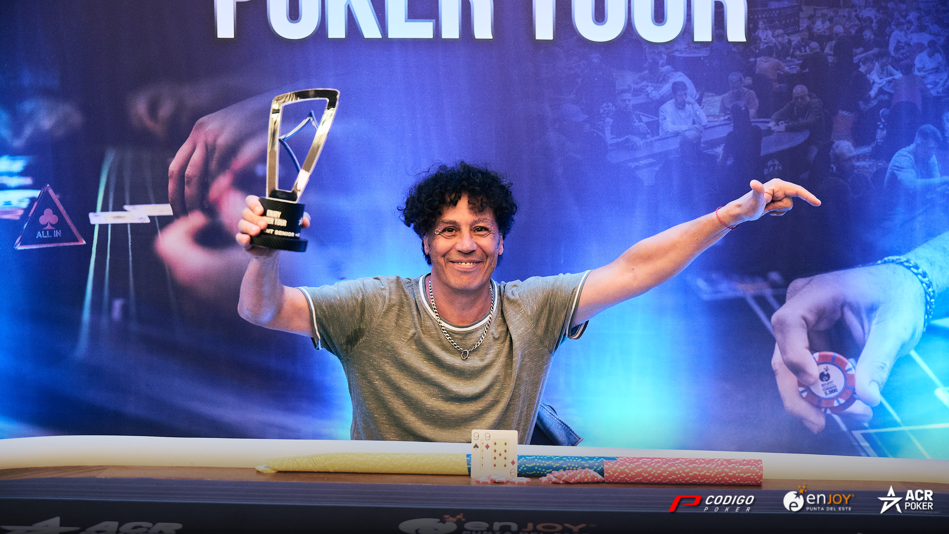 Bartolo Belluscio arrasó en el Senior del Enjoy Poker Tour en tiempo récord