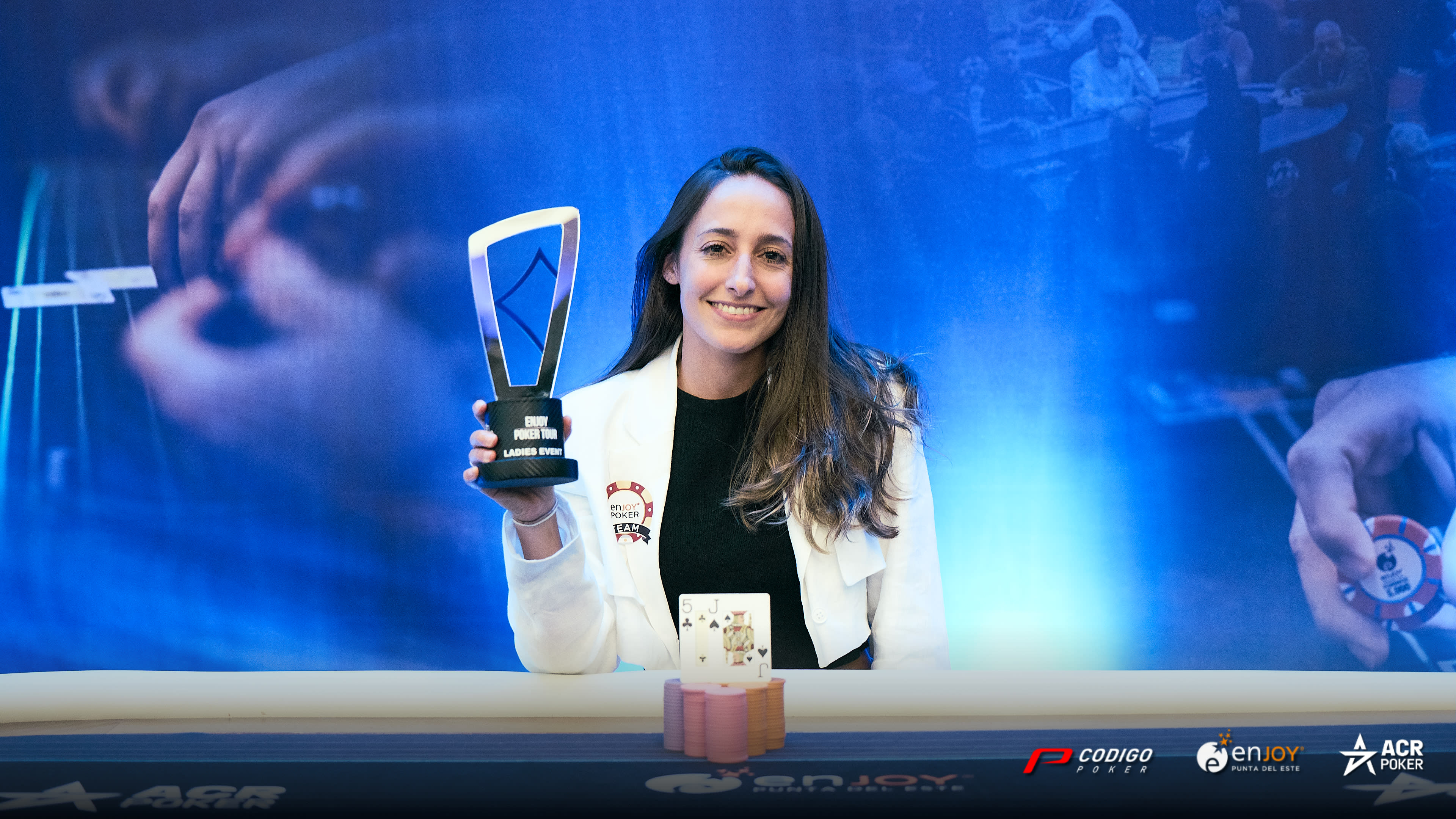 Pentacampeona: Pamela Balzano volvió a ganar el Ladies en el Enjoy Poker Tour
