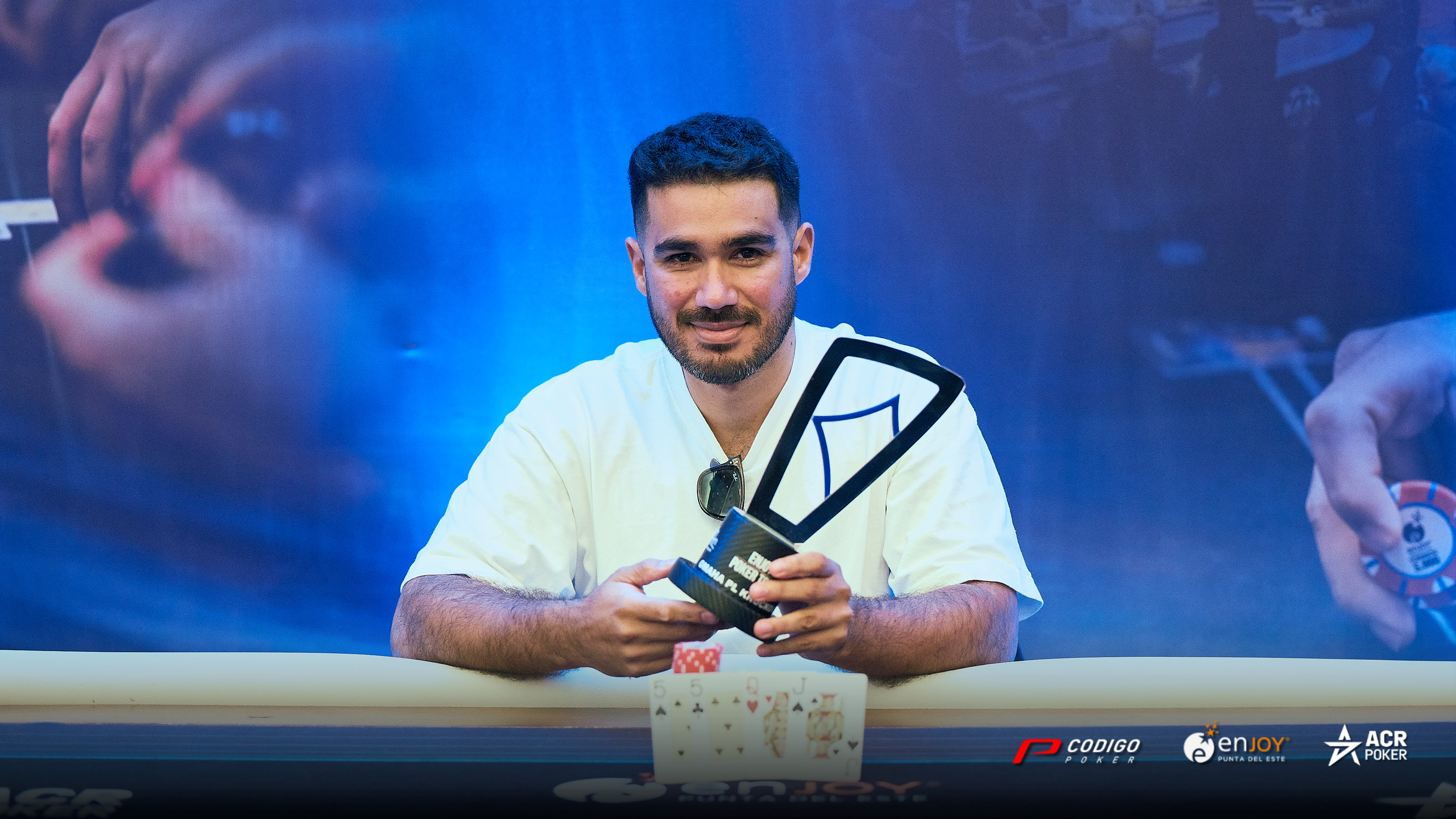 Sebastián Martínez le dio un nuevo título a Uruguay en el Enjoy Poker Tour