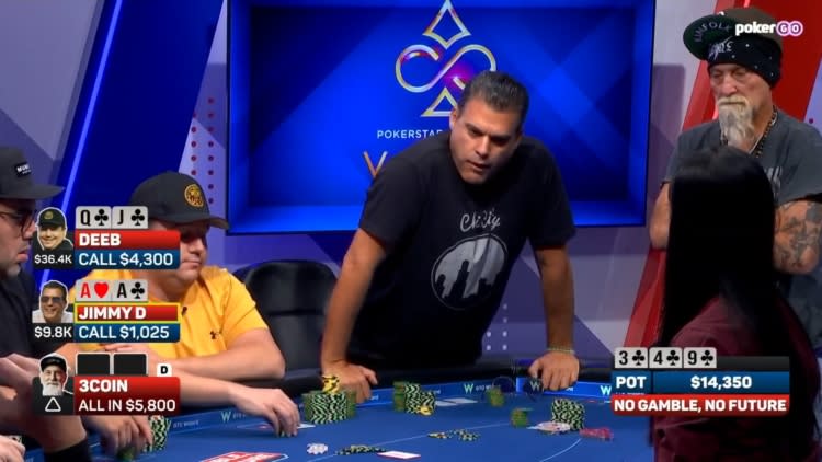 Jimmy D'Ambrosio ganó la mano más loca de No Gamble No Future Live
