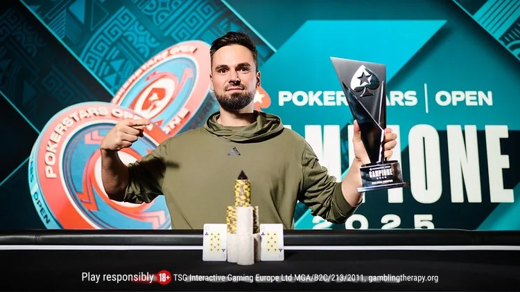 Adrian State hizo historia y se convirtió en el primer campeón del nuevo PokerStars Open