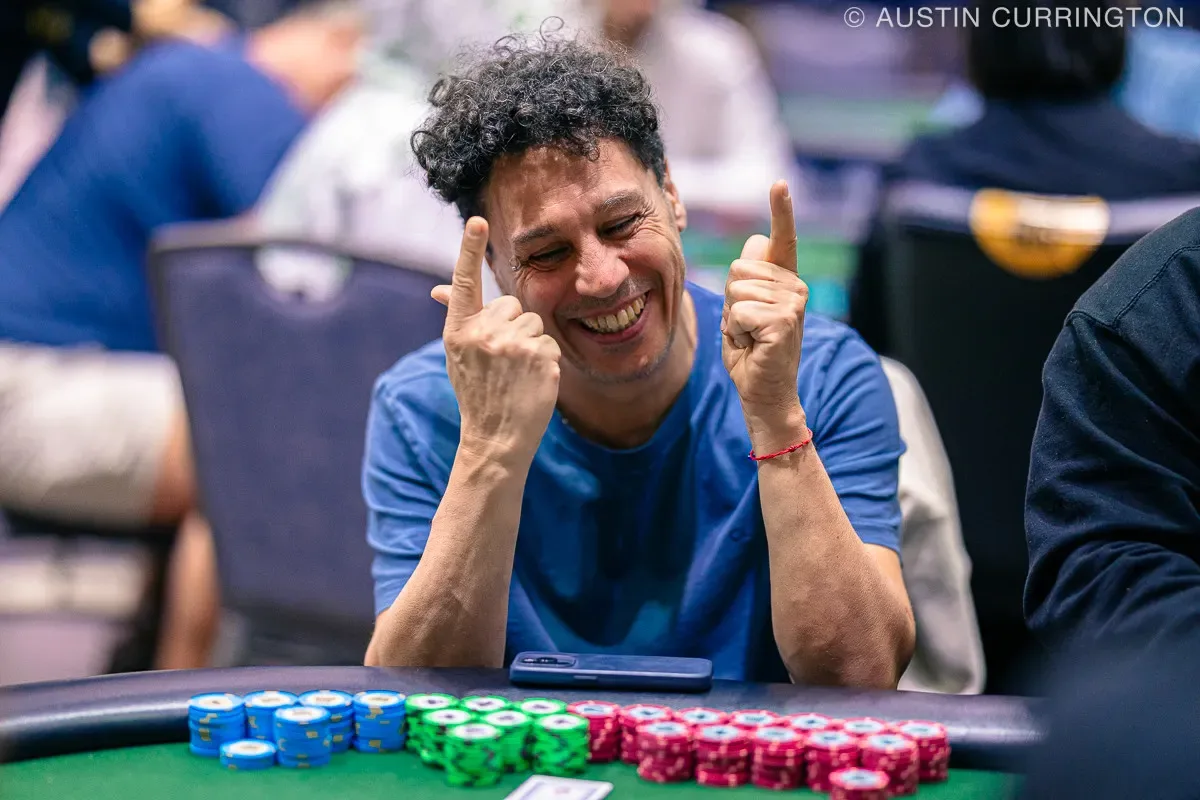 Bartolo Belluscio lidera el Evento #52 y sueña con su segundo brazalete de la WSOP