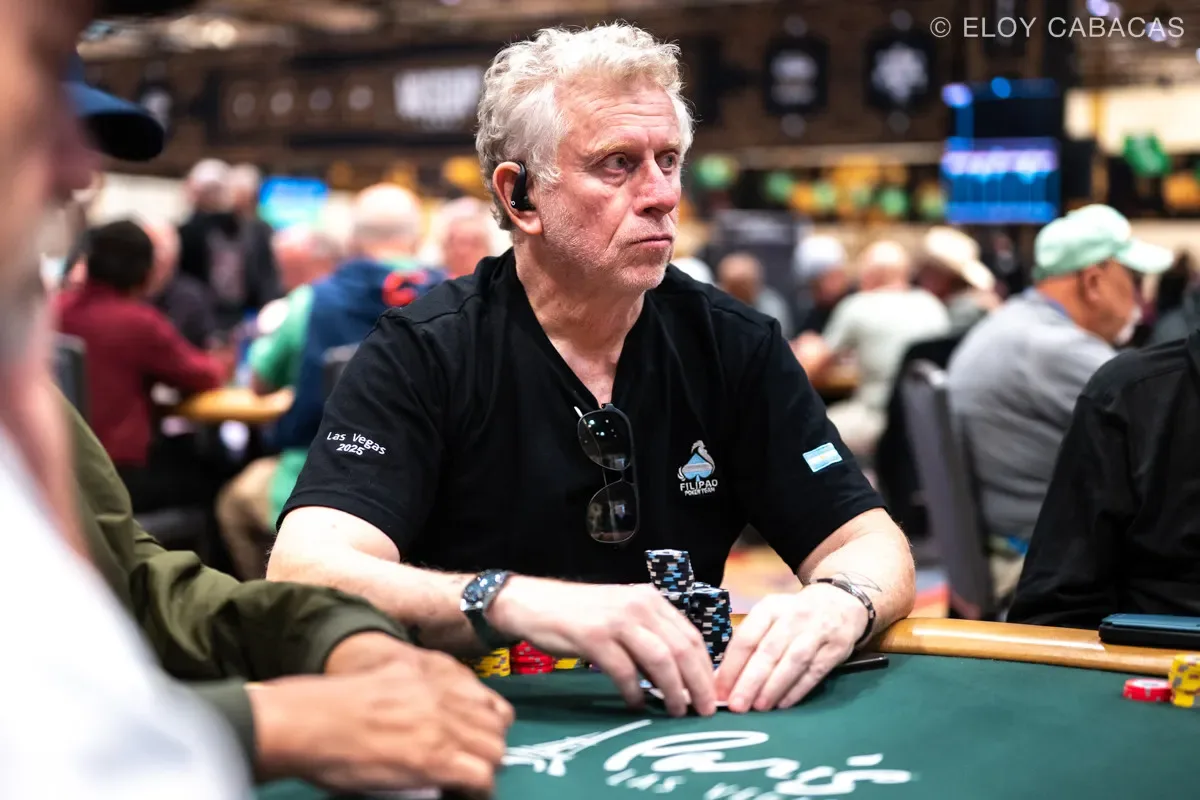 Marcelo Bottino pasó entre los mejores en el WSOP Super Seniors