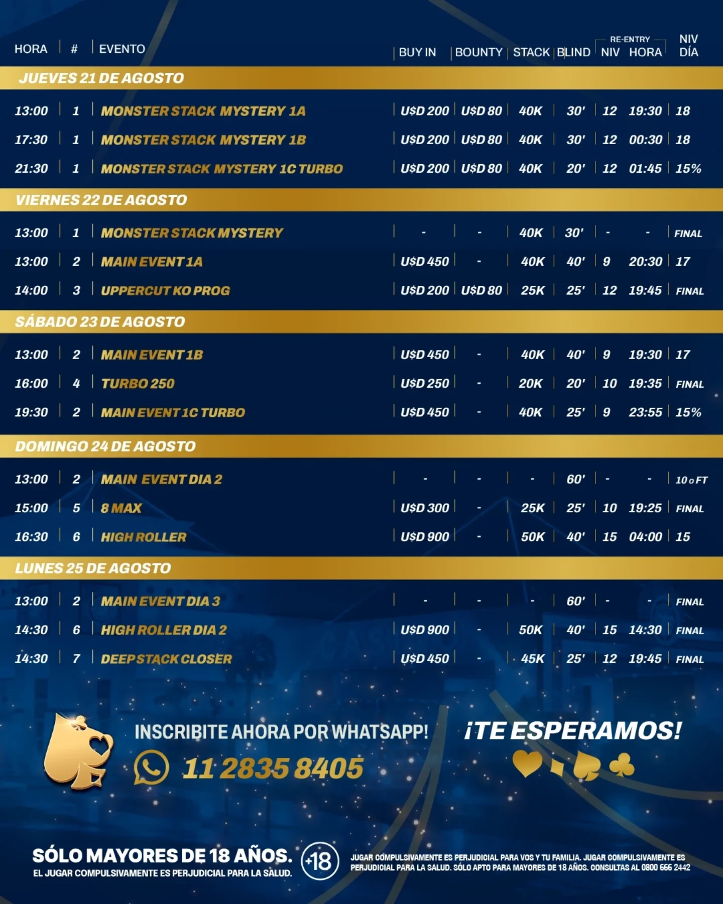 Cap Santa Rosa Agenda Completa Agosto 2025