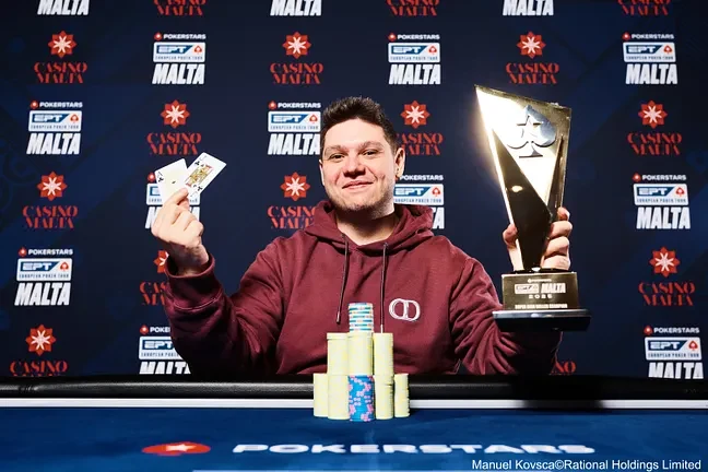 Alexandros Theologis ganó el Super High Roller de €100.000 del EPT Malta