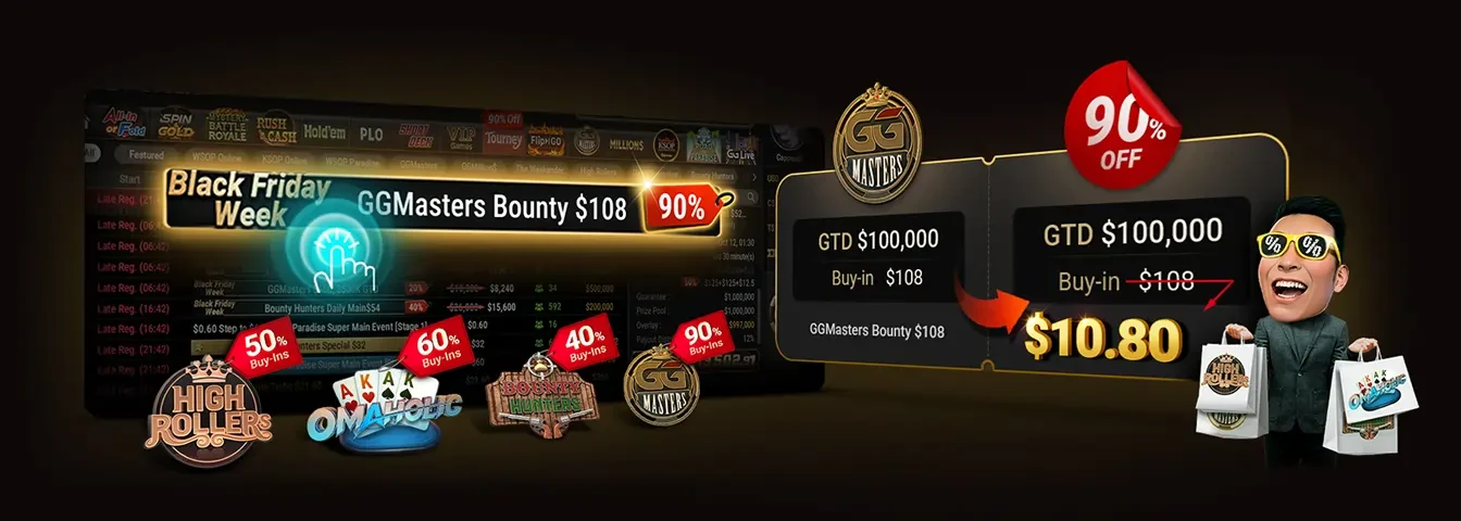 Hoy arranca el Black Friday en GGPoker: con buy-in más bajos y premios intactos