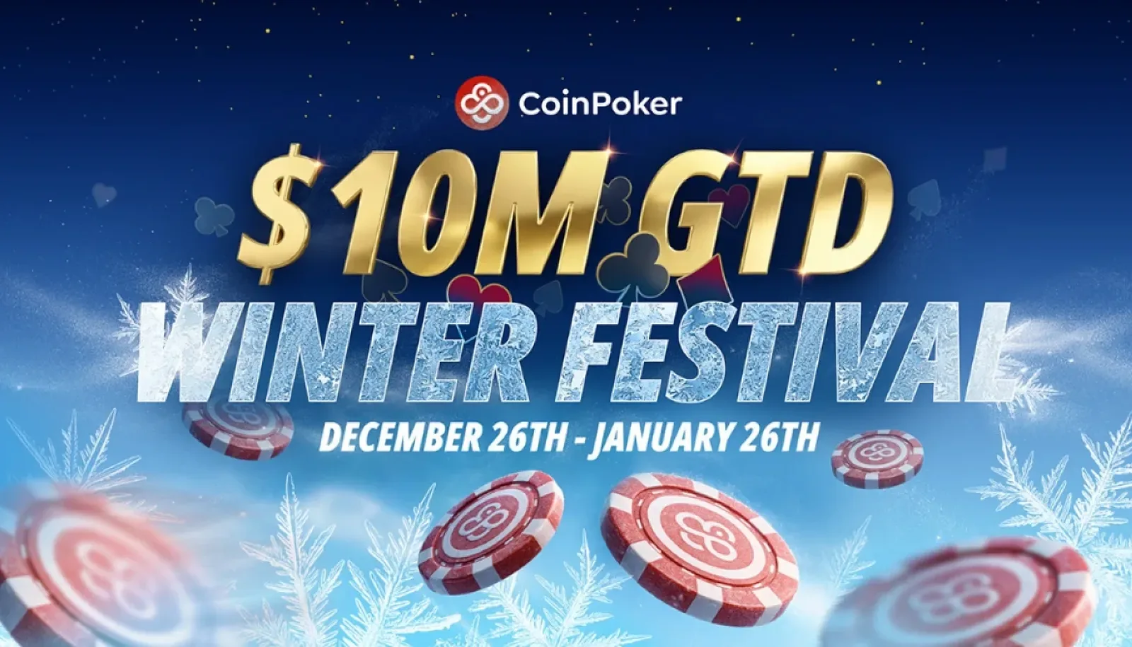 Los grandes torneos del Festival de Invierno en CoinPoker están por llegar