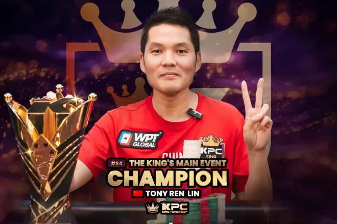 Tony Ren Lin, del baneo al trono: conquistó el Main Event del King Poker Cup