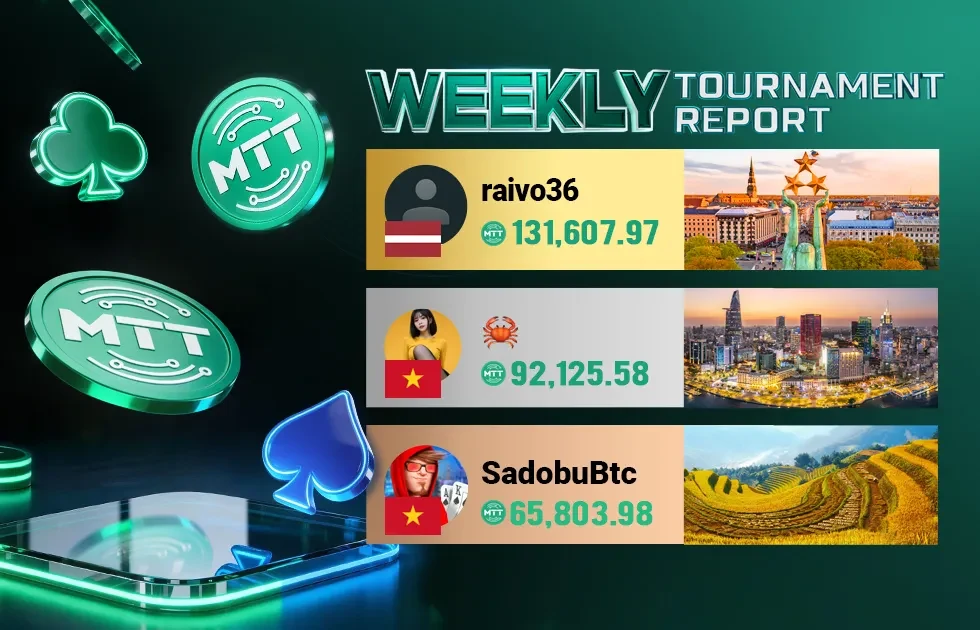 MTT Sports: tres latinos reclaman lugar en el Top del Torneo de Fin de Semana