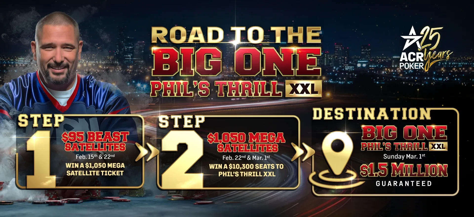 ¿Cómo clasificar al Big One, el torneo Phil’s Thrill más grande de la historia en ACR Poker?