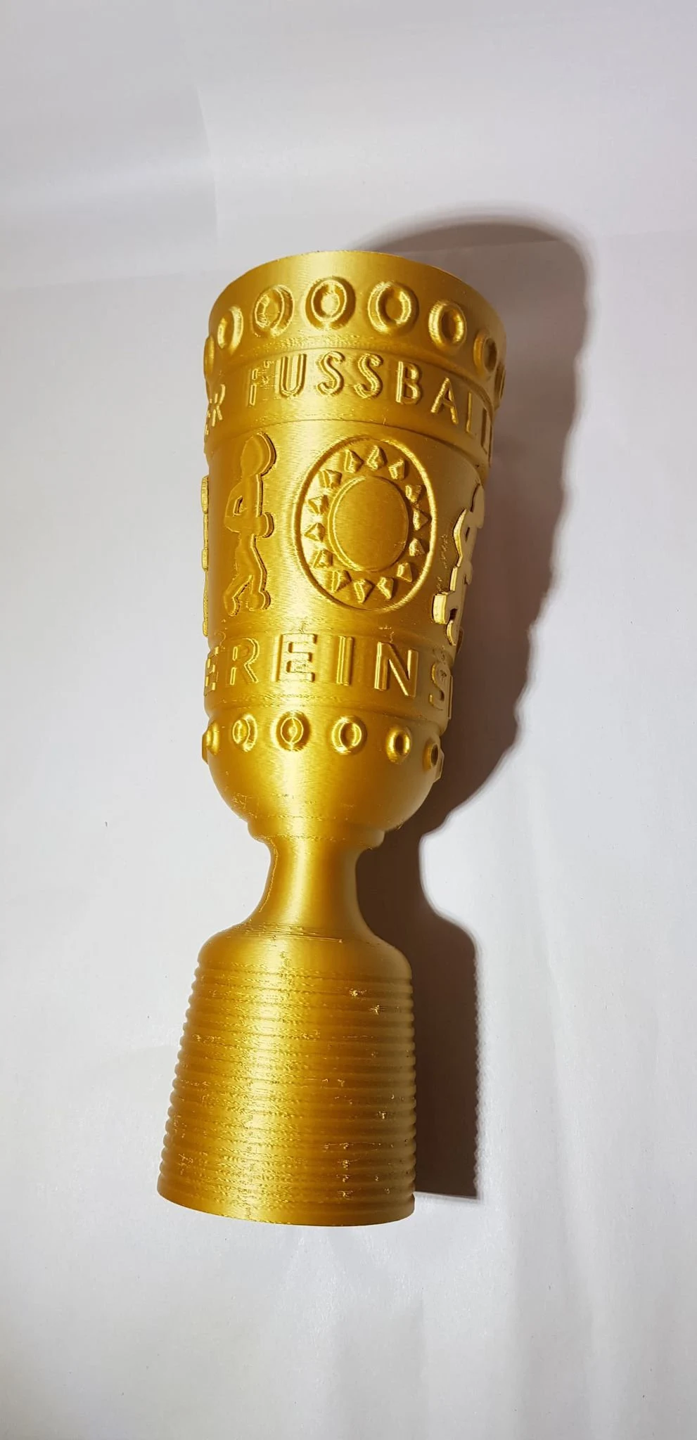 20cm Football trophy German DFB Pokal cup Golden image 7