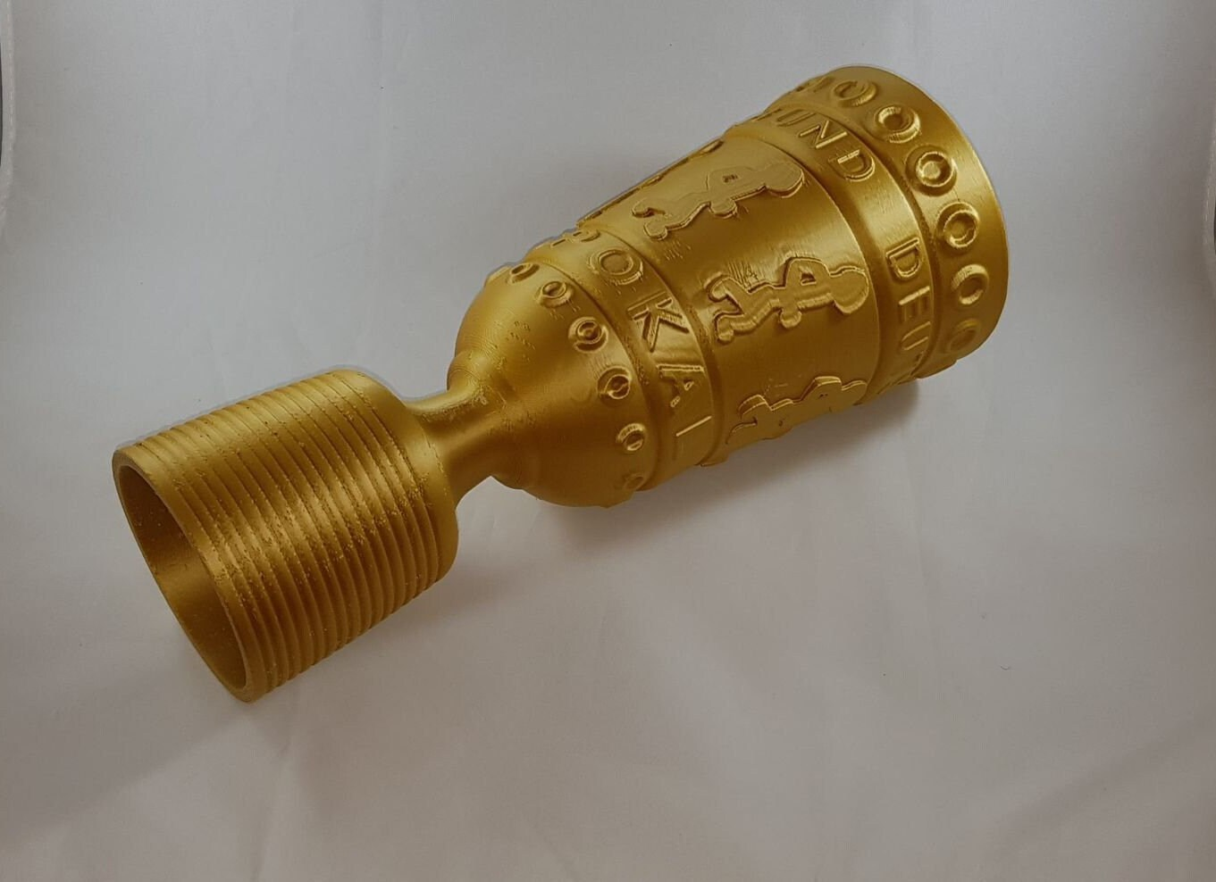 20cm Football trophy German DFB Pokal cup Golden image 1