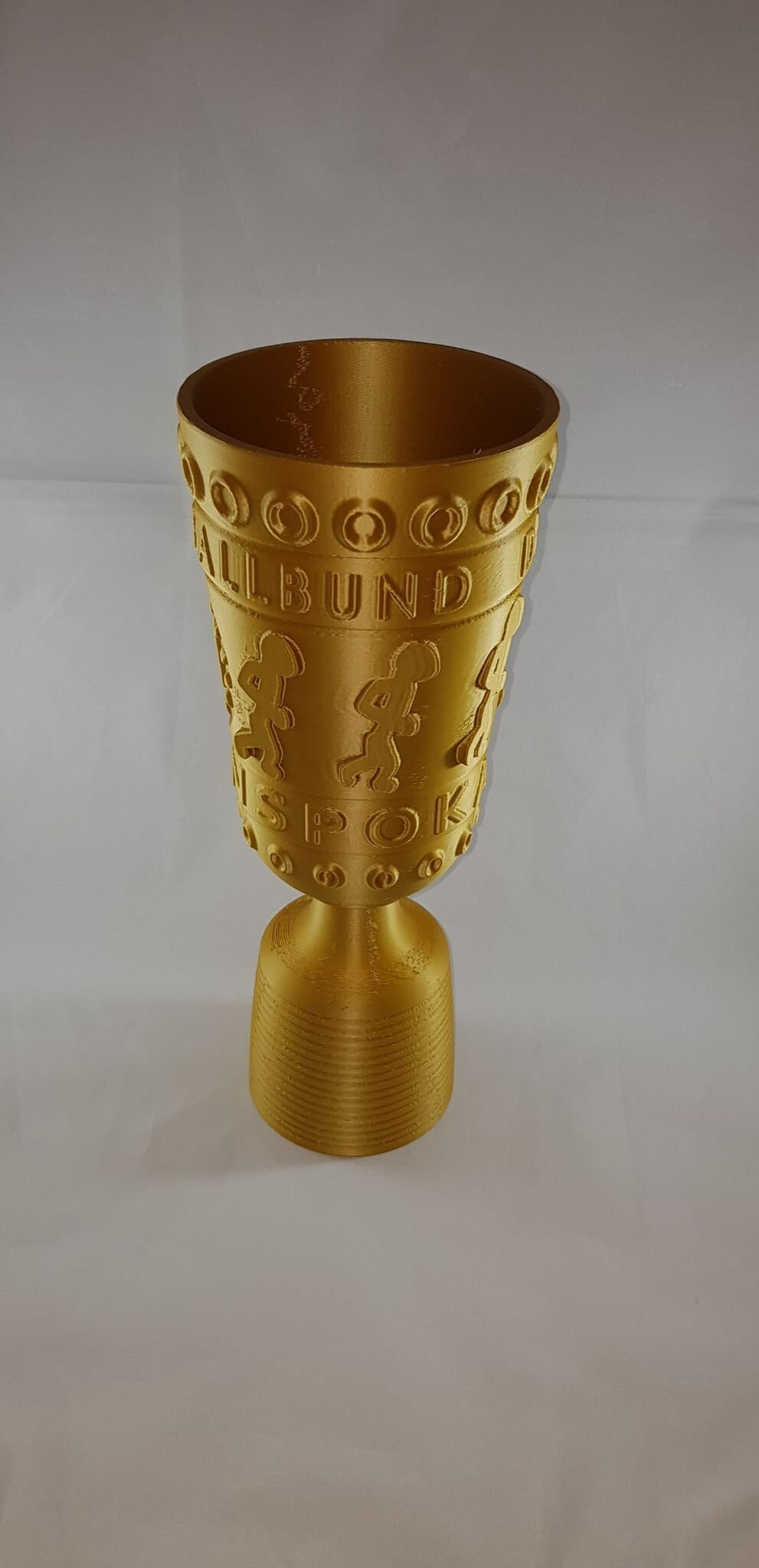20cm Football trophy German DFB Pokal cup Golden image 2