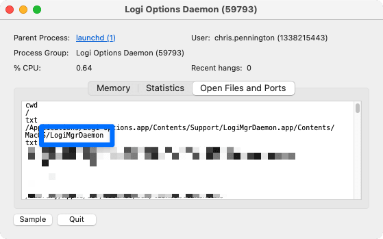 Find Logi process