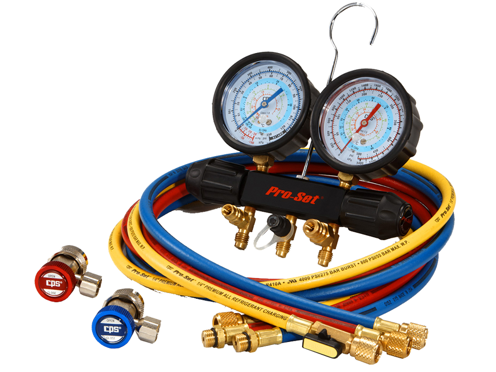 CPS Products MT7I7A6Q A//C Manifold Gauge Set