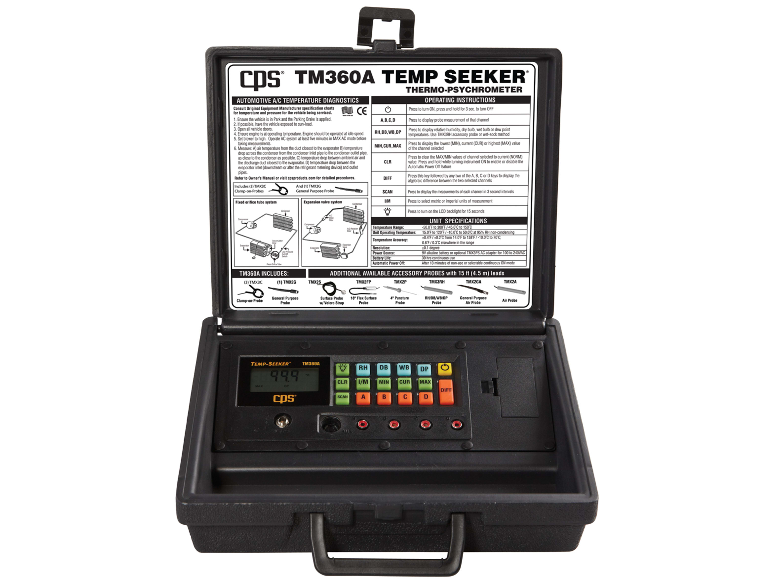 TM360A | 4-Station Thermo-Psychrometer | CPS Products