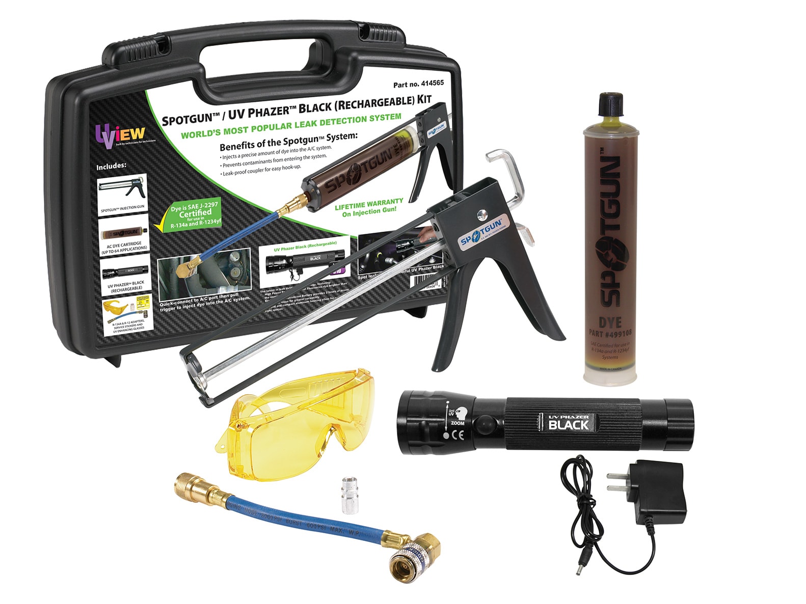 マッチング計 414565 | Spotgun™ UV Phazer BLACK (Rechargeable) Kit | CPS