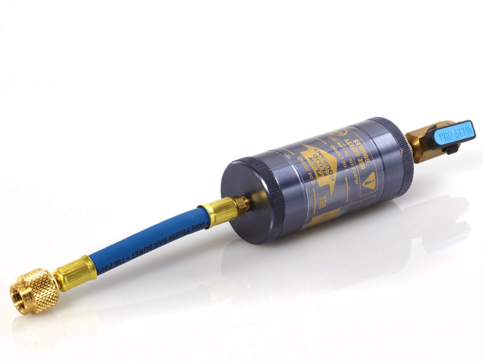 Refillable Auto Injector TLJ2 | Refillable Expandable R-12 1/4″ SAE Oil Dye Injector