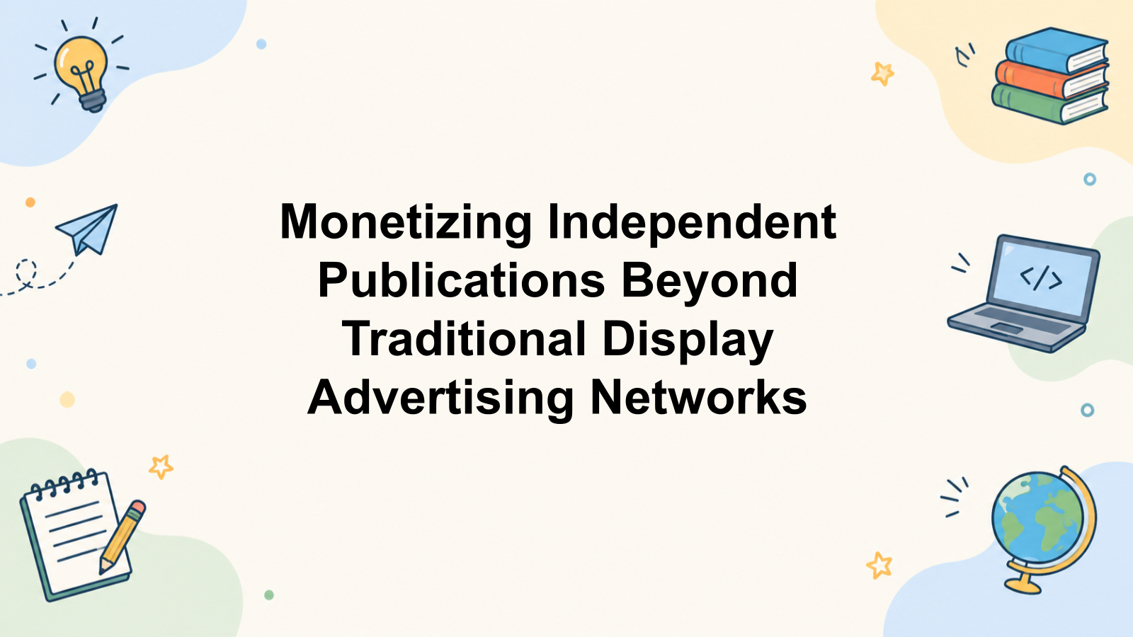 Monetizing Independent Publications Beyond Traditional Display Advertising Networks