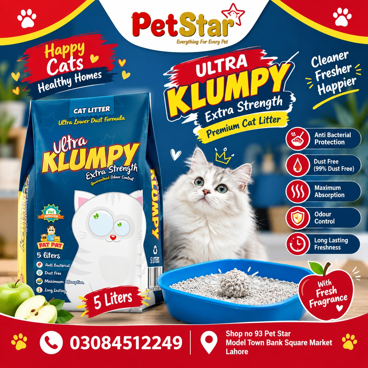 Ultra Klumpy Extra Strength Premium Cat Litter