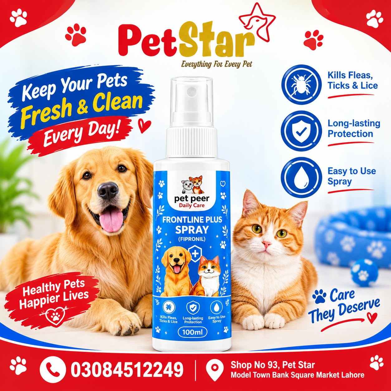 Pet Peer Frontline Plus Spray 100ml