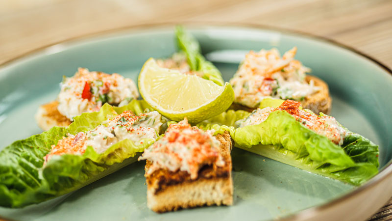 Crab Chat: Crab Canapés