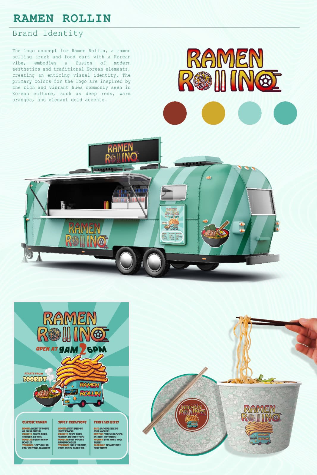 Ramen Rollin Branding