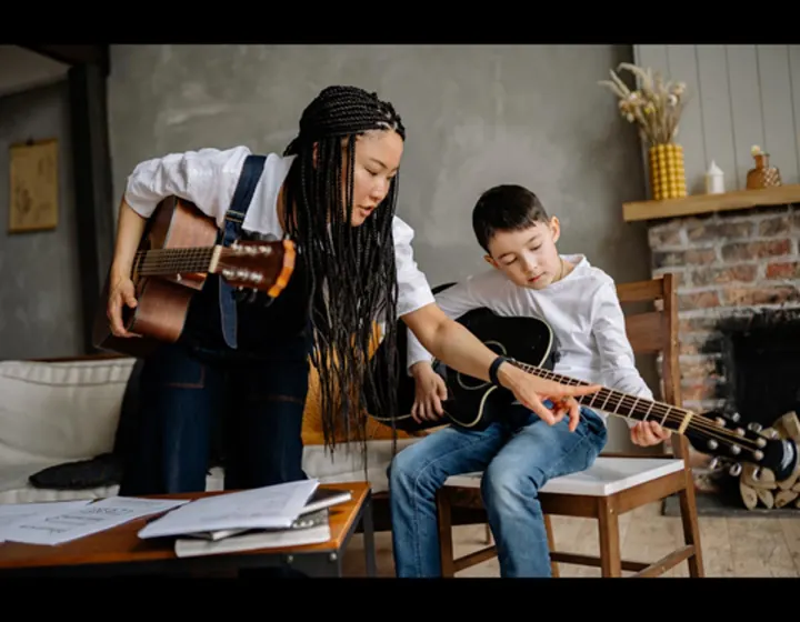 Teacher giving lesson to a student in Portland