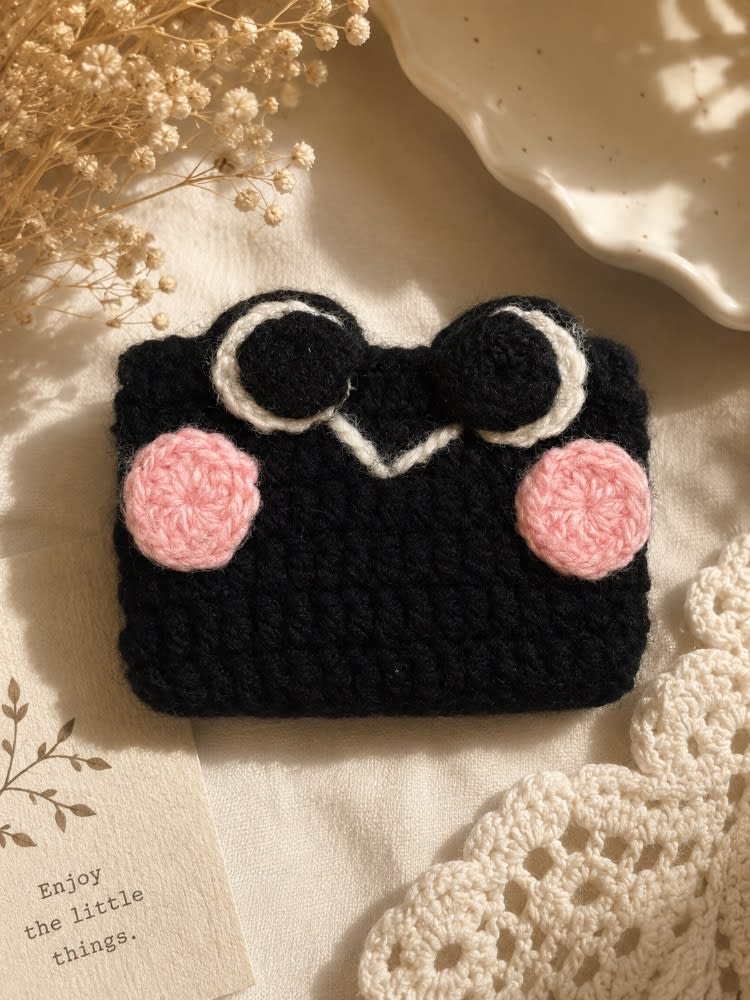 Crochet card holder