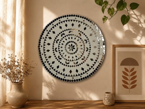 Handmade Mirror Mandala Wall Decor