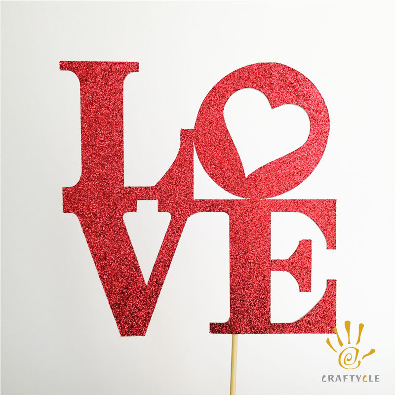 Cake Topper - LOVE