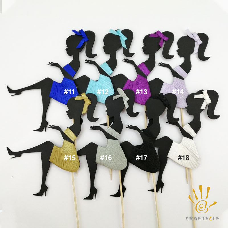 Lady Silhouette Cake Topper - Image 3