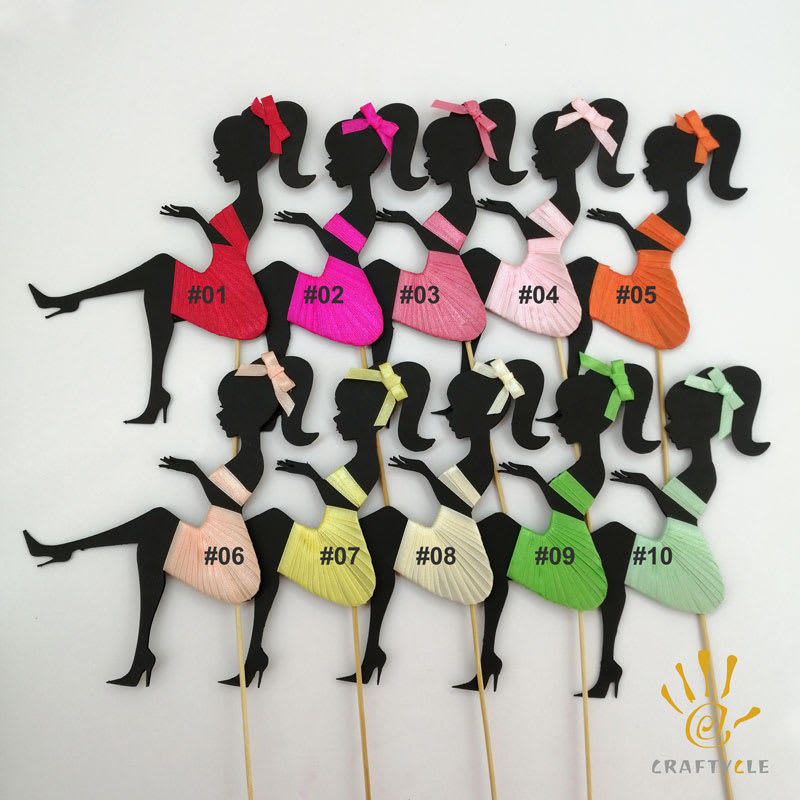 Lady Silhouette Cake Topper - Image 2